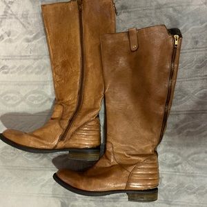 Steve Madden brown leather boots sz 9